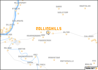 map of Rolling Hills