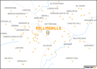 map of Rolling Hills