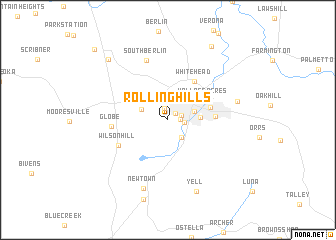 map of Rolling Hills