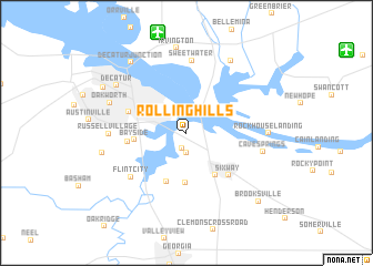 map of Rolling Hills