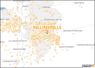 map of Rolling Knolls