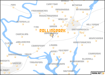 map of Rolling Park