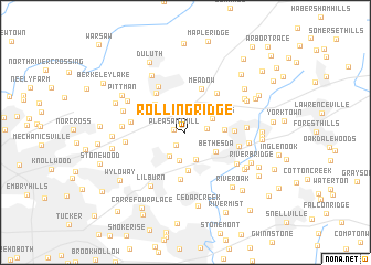 map of Rolling Ridge