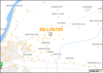 map of Rollington