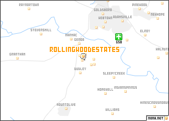 map of Rollingwood Estates