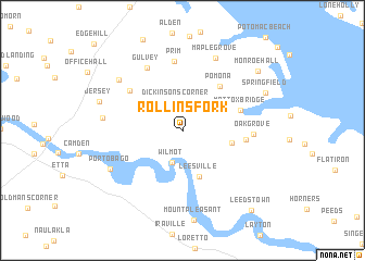 map of Rollins Fork