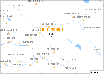 map of Rollins Mill