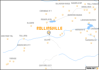 map of Rollinsville