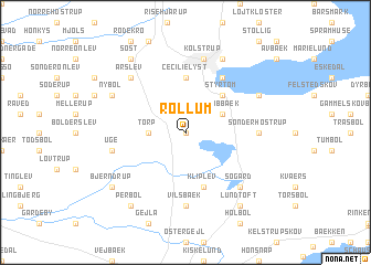 map of Røllum