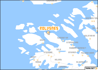 map of Rolvsnes
