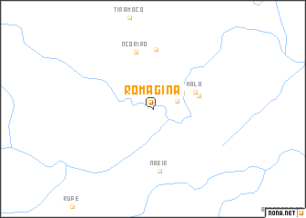 map of Romagina