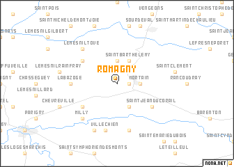 map of Romagny