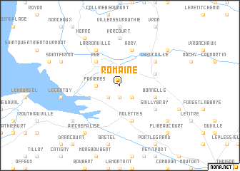 map of Romaine