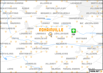 map of Romainville