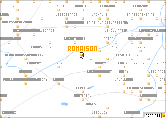 map of Romaison