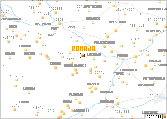 map of Romaja