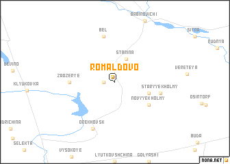 map of Romalʼdovo