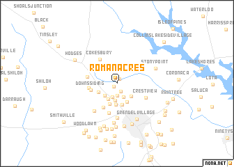 map of Roman Acres