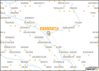 map of Romanaţu