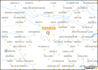 map of Romañá