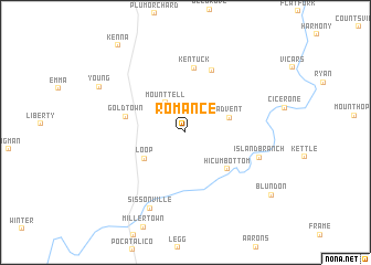 map of Romance