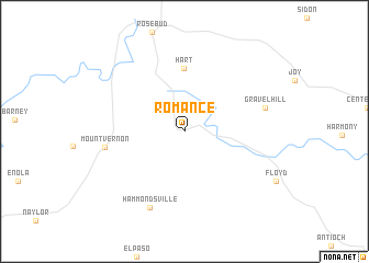 map of Romance