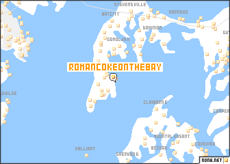 map of Romancoke on the Bay