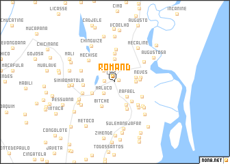 map of Romand