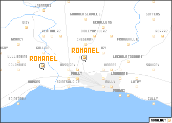 map of Romanel