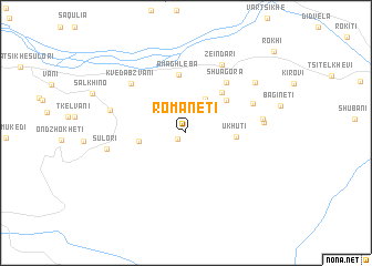 map of Romaneti