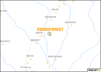 map of Roman Forest