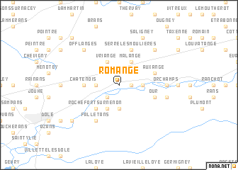 map of Romange