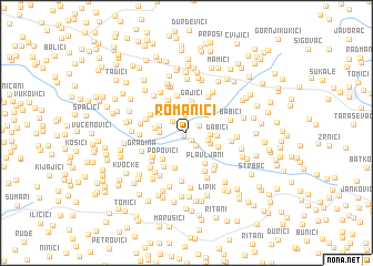 map of Romanići