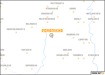 map of Romanikha