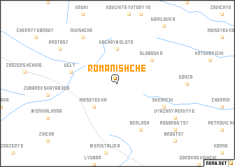 map of Romanishche