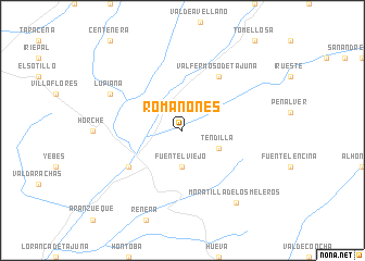 map of Romanones