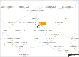 map of Romanos