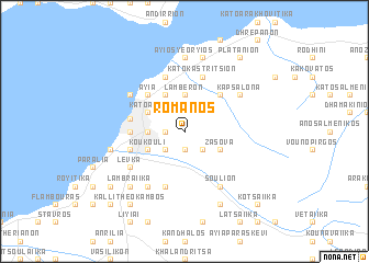 map of Romanós