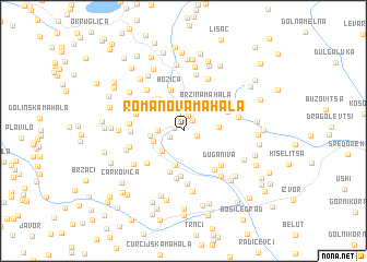 map of Romanova Mahala