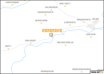 map of Romanova