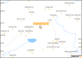 map of Romanova