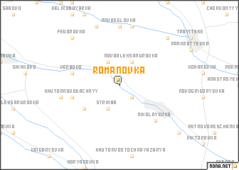 map of Romanovka