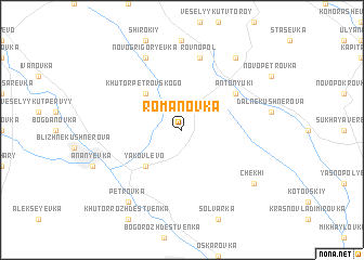 map of Romanovka