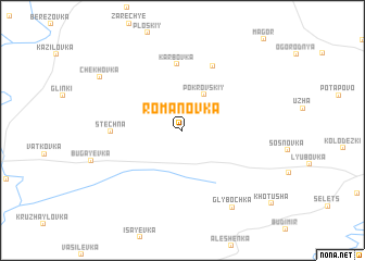 map of Romanovka