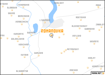 map of Romanovka