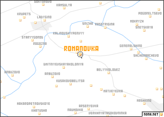 map of Romanovka