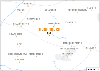 map of Romanovka