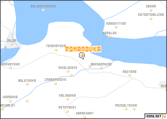 map of Romanovka