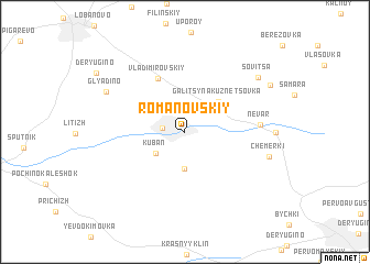 map of Romanovskiy