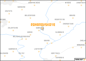 map of Romanovskoye